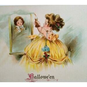 Halloween Postcard Tucks Series 803 Children Unused Original Antique Vintage